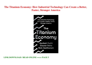((download_[p.d.f])) The Titanium Economy: How Industrial Technology Can Create