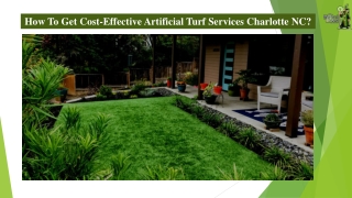 How To Get Cost-Effective Artificial Turf Services Charlotte NC