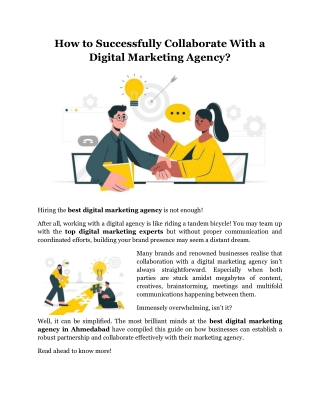 How to Successfully Collaborate With a Digital Marketing Agency?