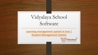 Learning management system in Iran  Student Management System