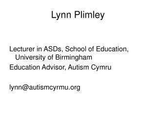 Lynn Plimley