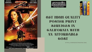 Get High-Quality Poster Print Services In California With An Affordable Cost