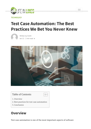 Test Case Automation The Best Practices We Bet You Never Knew