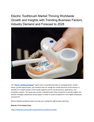 Electric Toothbrush Market
