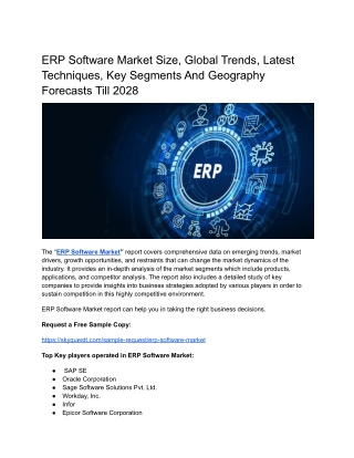 ERP Software Market