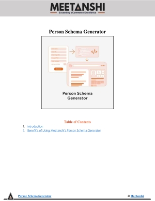 Person Schema Generator