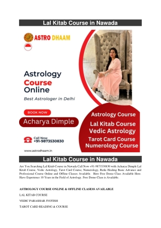 Lal Kitab Course in Nawada  91-9873530830