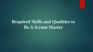 Scrum Master Trainers