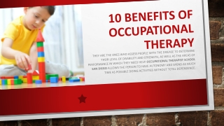 Occupational therapy Del Mar