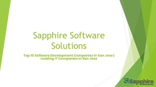 Top 10 Software Development Companies in San Jose  Leading IT Companies in San Jose