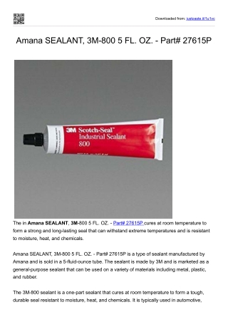 Amana SEALANT, 3M-800- - Part# 27615P