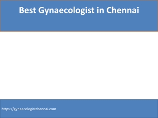 Best Gynaecologist in Chennai