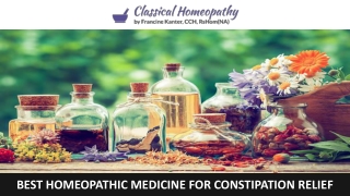 Best Homeopathic Medicine for Constipation Relief