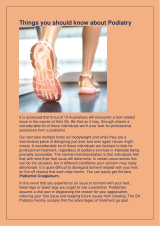 Looking for the best Sports Podiatry in Craigieburn