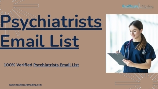 Psychiatrists Email List