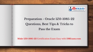 Preparation - Oracle 1Z0-1085-22 Questions, Best Tips & Tricks to Pass the Exam