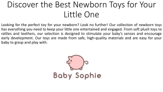 Discover the Best Newborn Toys for Your Little