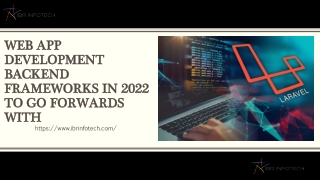 Web App Development backend frameworks in 2022 to go forwards with