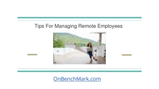 Tips For Managing Remote Employees