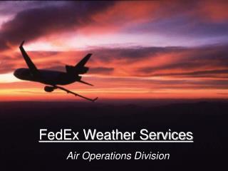 FedEx Weather Services