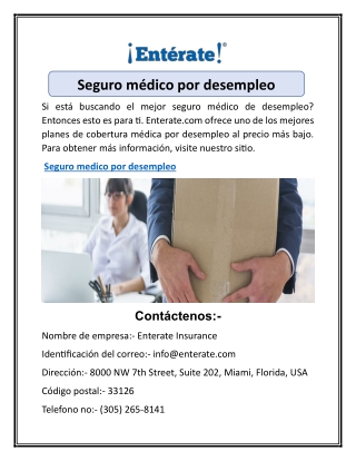 Seguro médico por desempleo