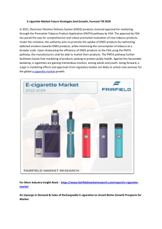 E-cigarette Market