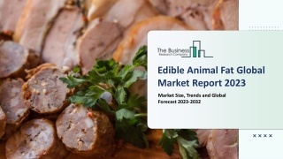 Edible Animal Fat Market Size, Drivers, Size, Share And Forecast To 2023-2032