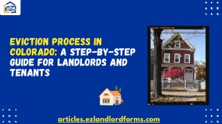 Eviction Process in Colorado: An Ultimate Guide For Landlords & Tenants