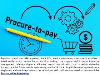 Procure to Pay Automation