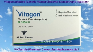 Vitagon Injections (Generic Human Chorionic Gonadotropin Injections)