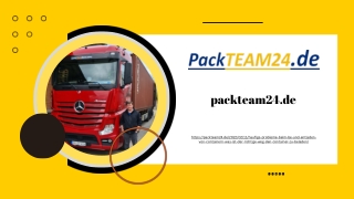 Be- und Entladen von Containern | Packteam24.de