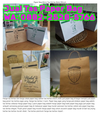 0882-2528-5766 (WA) Harga Paper Bag Warna Warni Paper Bag Murah Purwokerto