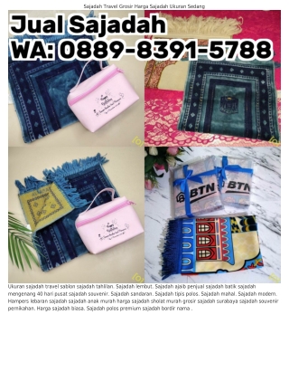 0889-8౩9I-5ᜪ88 (WA) Toko Souvenir Sajadah Jogja Sajadah Termahal