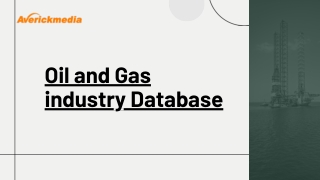 oil and gas industry data