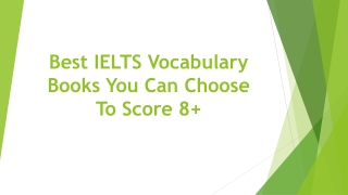Best IELTS Vocabulary Books You Can Choose To