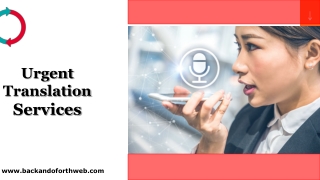 Urgent Translation Services