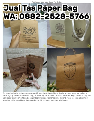 Ô882•2528•57ϬϬ (WA) Paper Bag Jogja 88 Paper Bag Gambar