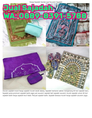 Ö88ᑫ·8౩ᑫI·5788 (WA) Sajadah Termahal Harga Sajadah Tebal