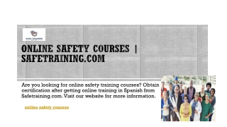 Online Safety Courses | Safetraining.com