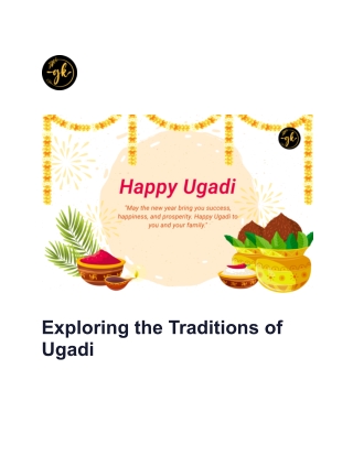 Exploring the Traditions of Ugadi