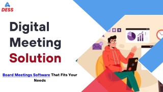 Digital Meeting Solution PPT