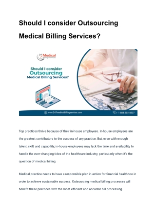 Should I consider Outsourcing Medical Billing Services_