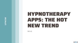 Hypnotherapy Apps The Hot New Trend  UpNow Hypnosis