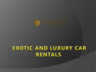 Luxurious Cars on rent
