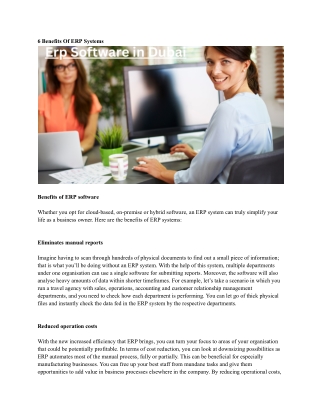 Erp Software in Dubai
