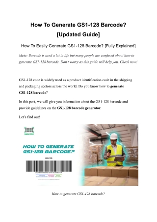 generate gs1-128 barcode