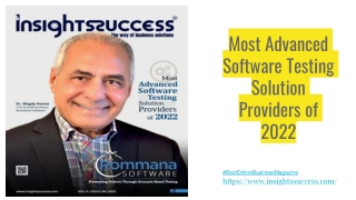 Most Advanced Software Testing Solution Providers of 2022