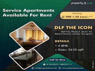 Service Apartment for Rent in Gurgaon - DLF Icon