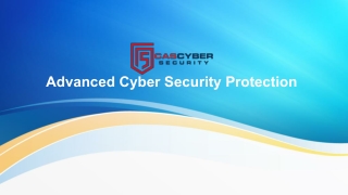 Advanced cyber security protection