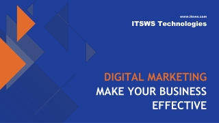 Digital Marketing Make Your Business Effective